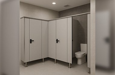 partisi cubicle toilet